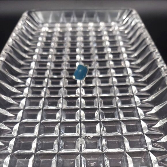 Vintage Violetta Handcut Clear Lead Crystal Vanity Tray Poland Art Deco - Picture 6 of 6